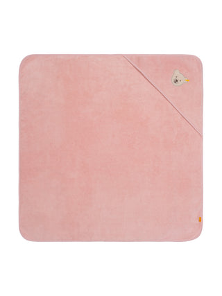 Badetuch mit Kapuze - Rosa