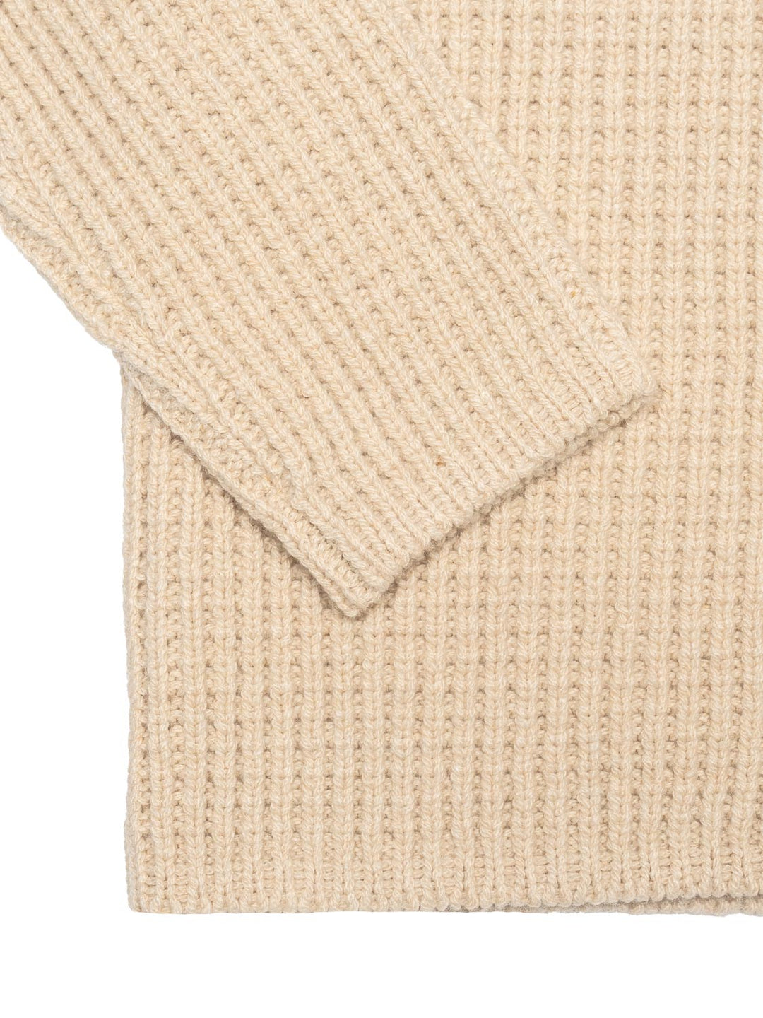 Strickcardigan mit Logo-Patch - Beige