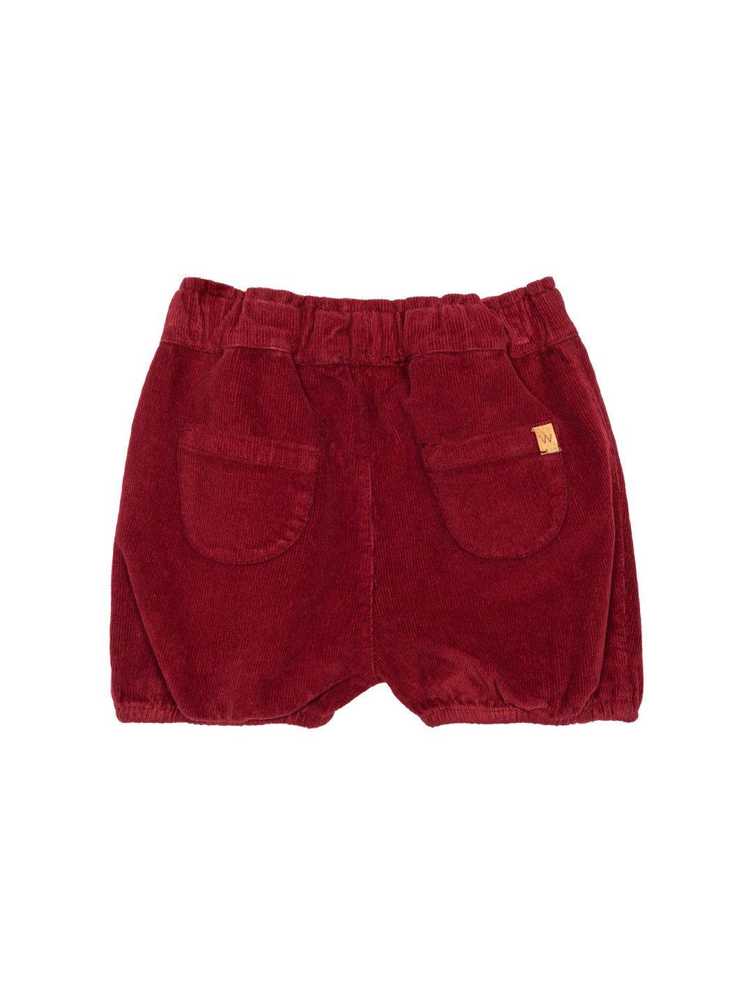 Samtshorts aus Cord - Rot