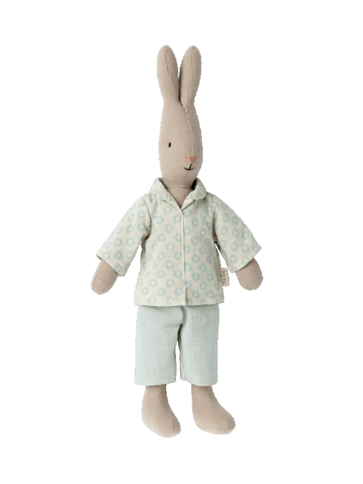 Hase, Größe 1, Pyjama Blau/Weiß