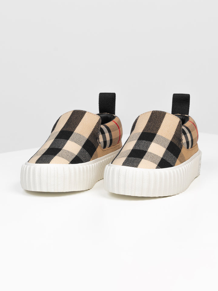 Karierte Sneaker mit Vintage Check