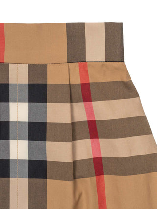 Faltenrock mit Vintage Check-Muster