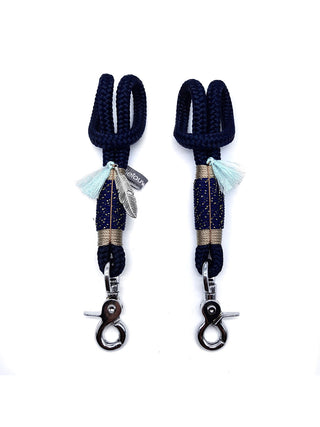 Wickeltaschenhalter Royal Blue Silber