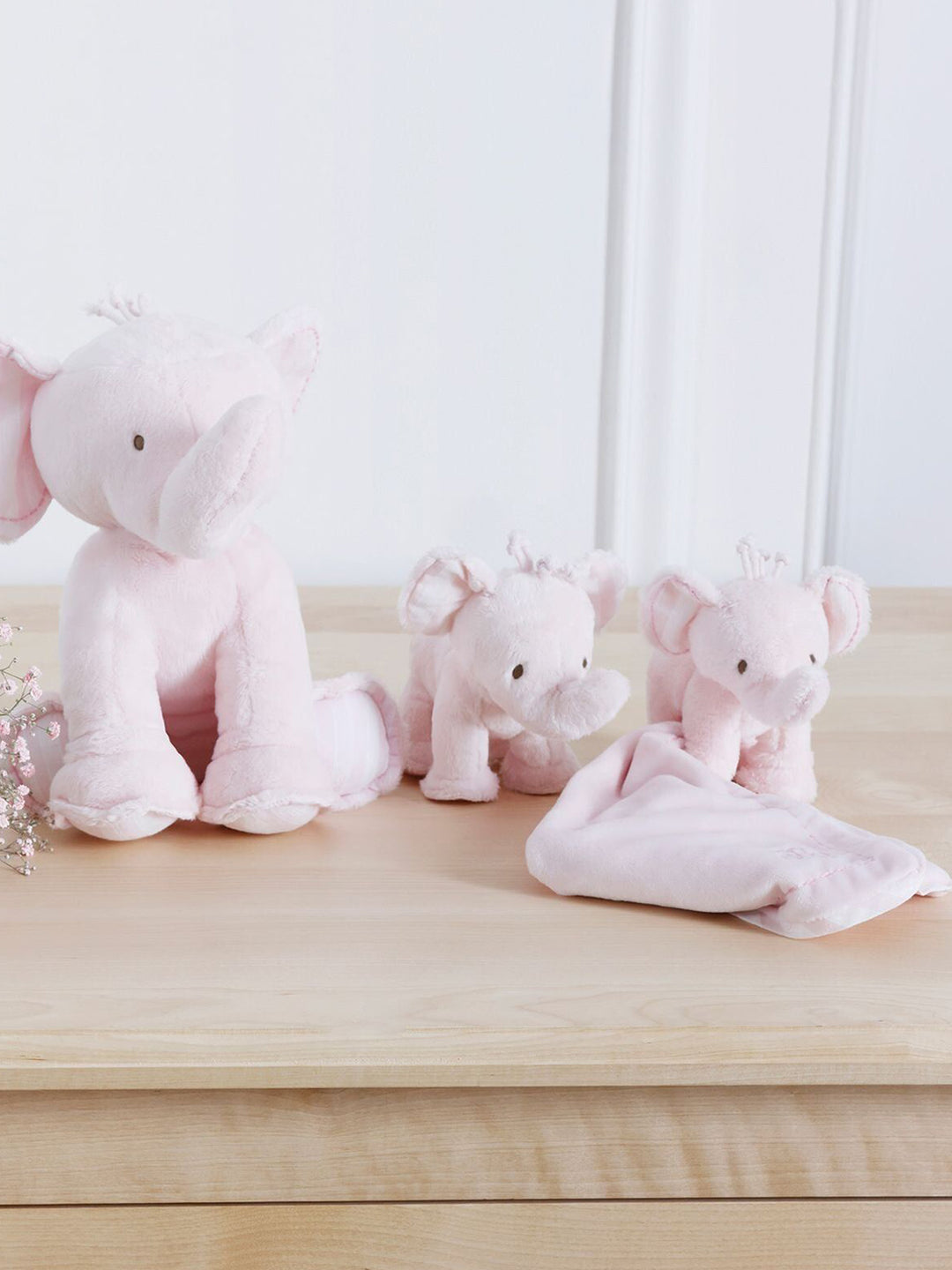 Kuscheltuch Elefant Ferdinand -  Rose Pale