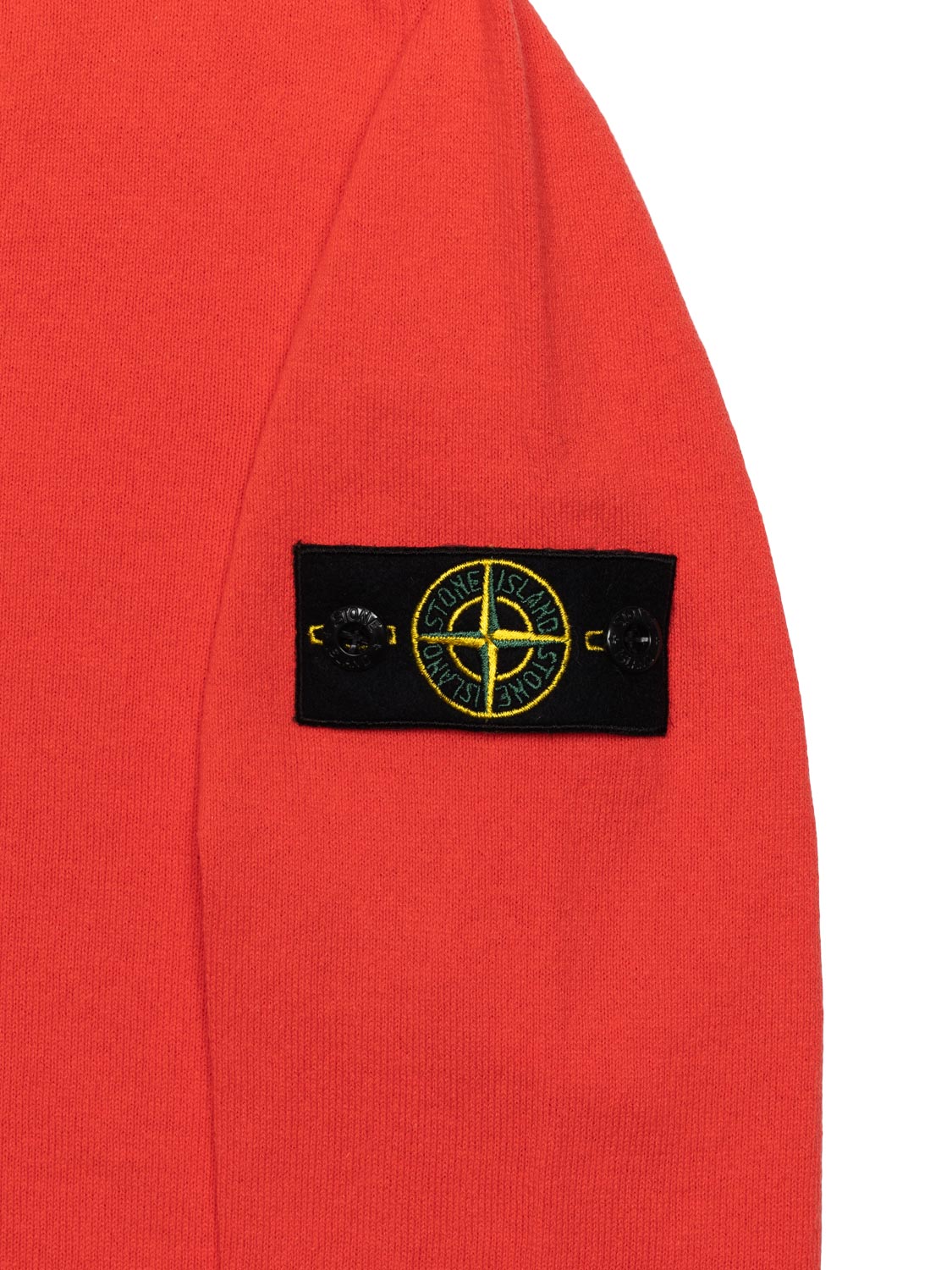 Strickpullover mit Logo-Patch Rot