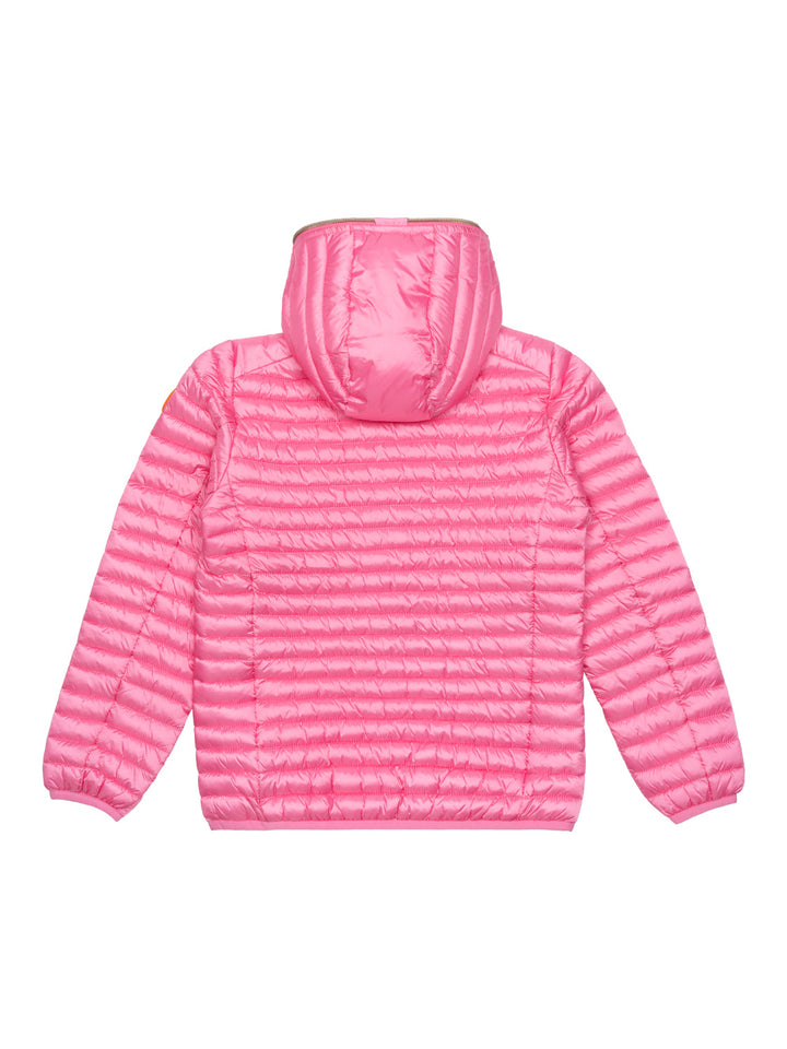 Rosy Steppjacke mit Kapuze