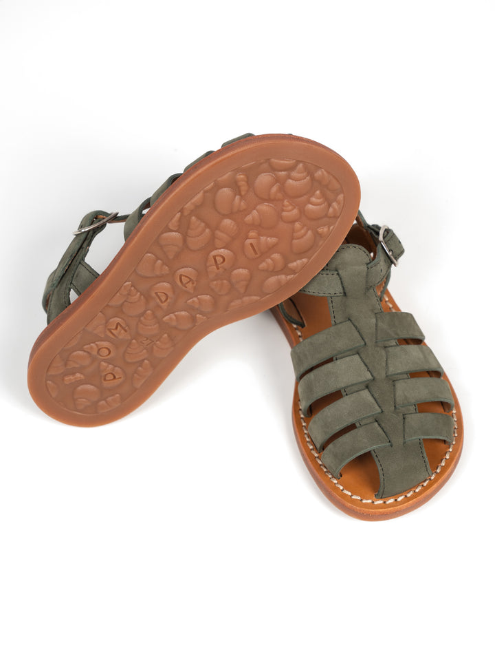 Plage Stitch Dad -Sandalen - Olive