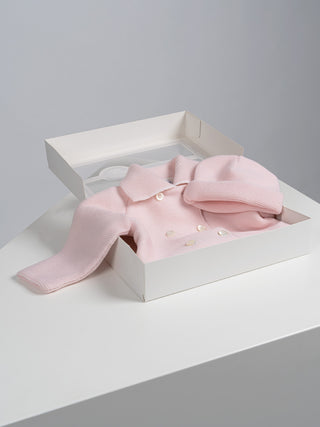 Mantel mit Mütze - Rosa