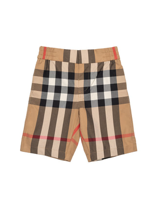 Halford Shorts mit Karomuster - Beige