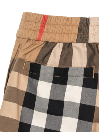 Halford Shorts mit Karomuster - Beige