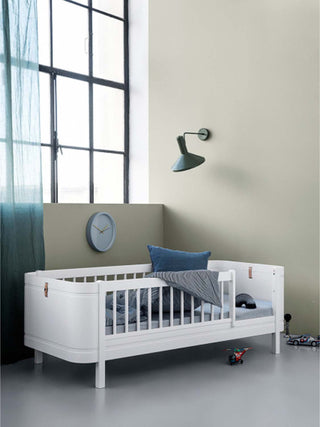 Wood mini + Juniorbett 68x162cm - Weiß Eiche