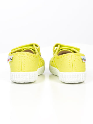 Unisex Canvas-Sneaker mit Klettverschluss - 1915 Basket - Citron