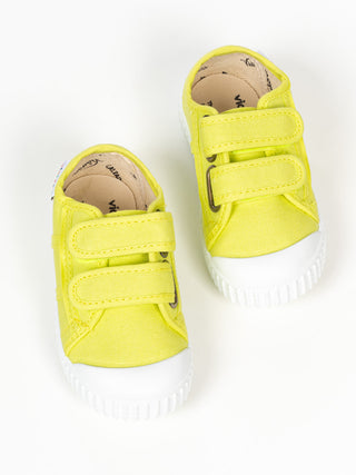 Unisex Canvas-Sneaker mit Klettverschluss - 1915 Basket - Citron