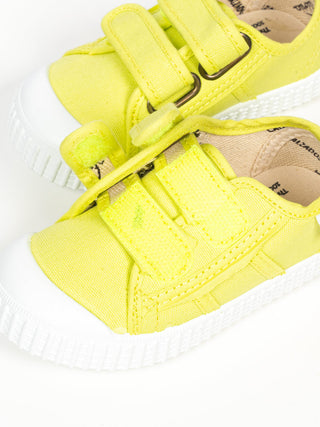 Unisex Canvas-Sneaker mit Klettverschluss - 1915 Basket - Citron