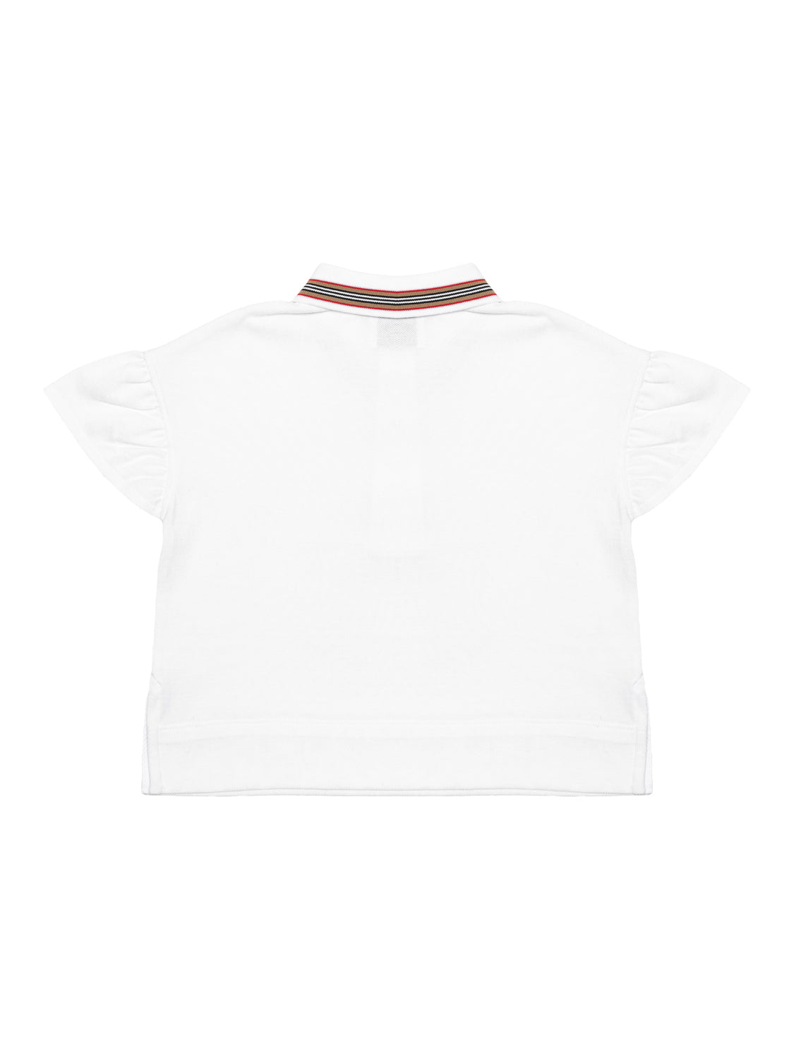 Poloshirt mit Icon-Streifen - White