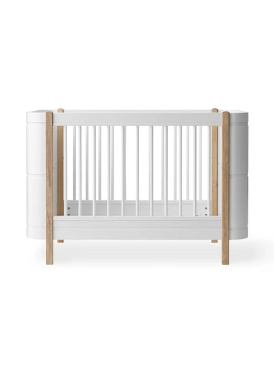 Wood Mini+ Babybett - Weiß-Eiche