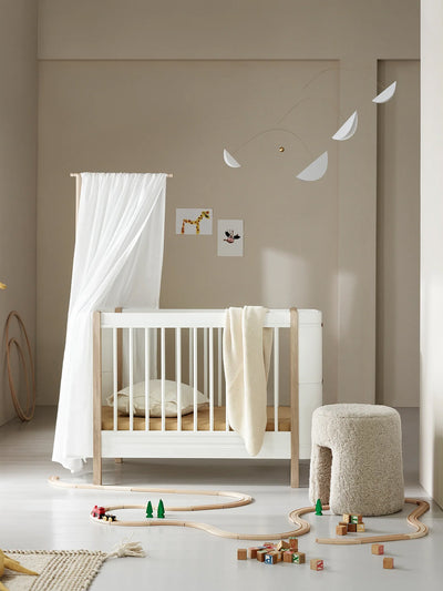 Wood Mini+ Babybett - Weiß