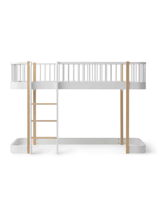Wood Original
  Halbhohes Hochbett 138cm - Weiß Eiche