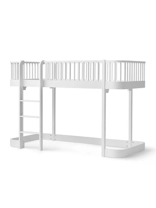 Wood Original Halbhohes Hochbett 138cm - Weiß