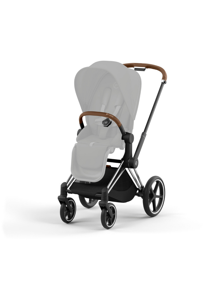 Priam Rahmen - Kinderwagen-Gestell - Chrome With Brown Details