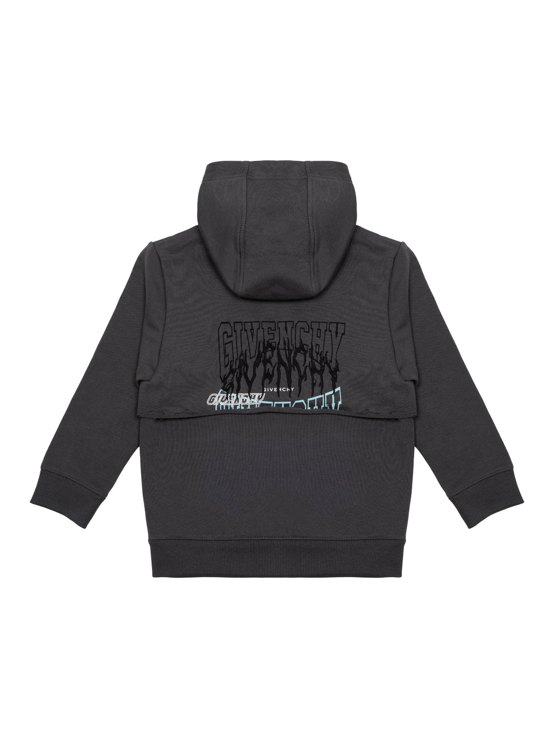 Kapuzensweatshirt mit Logo-Details - Grau