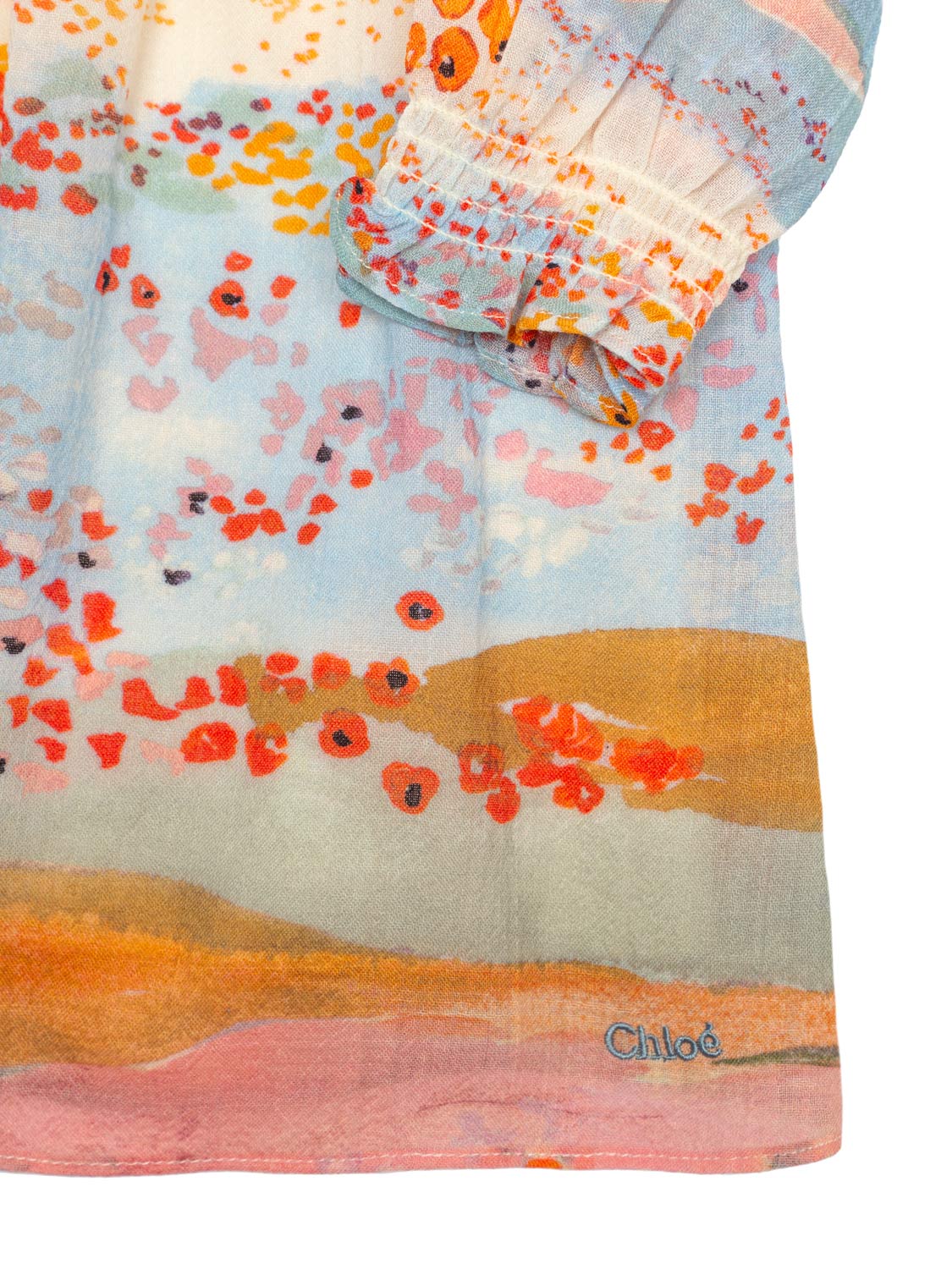 Kleid mit floralem Print - Bunt