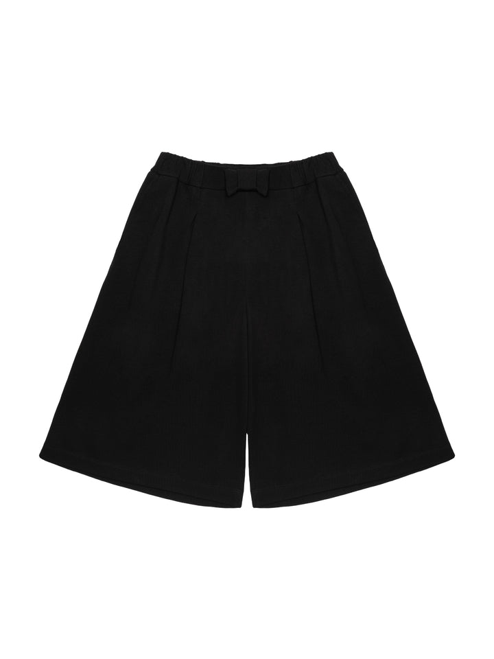 Shorts mit Zierschleife - Schwarz