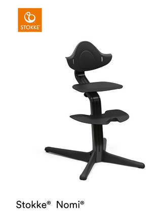 Nomi® Hochstuhl Buche schwarz/schwarz