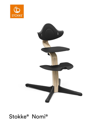 Nomi® Hochstuhl Buche - Natural/Schwarz