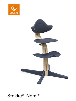 Nomi® Hochstuhl Buche - Natural/Navy