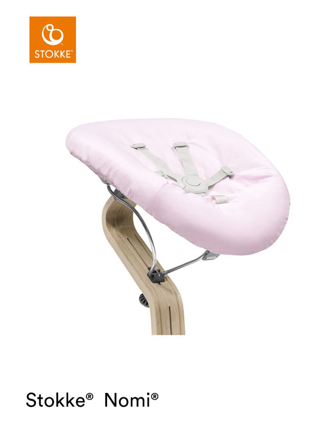 Nomi® Newborn Set - V2  grau/pink Base schwarz