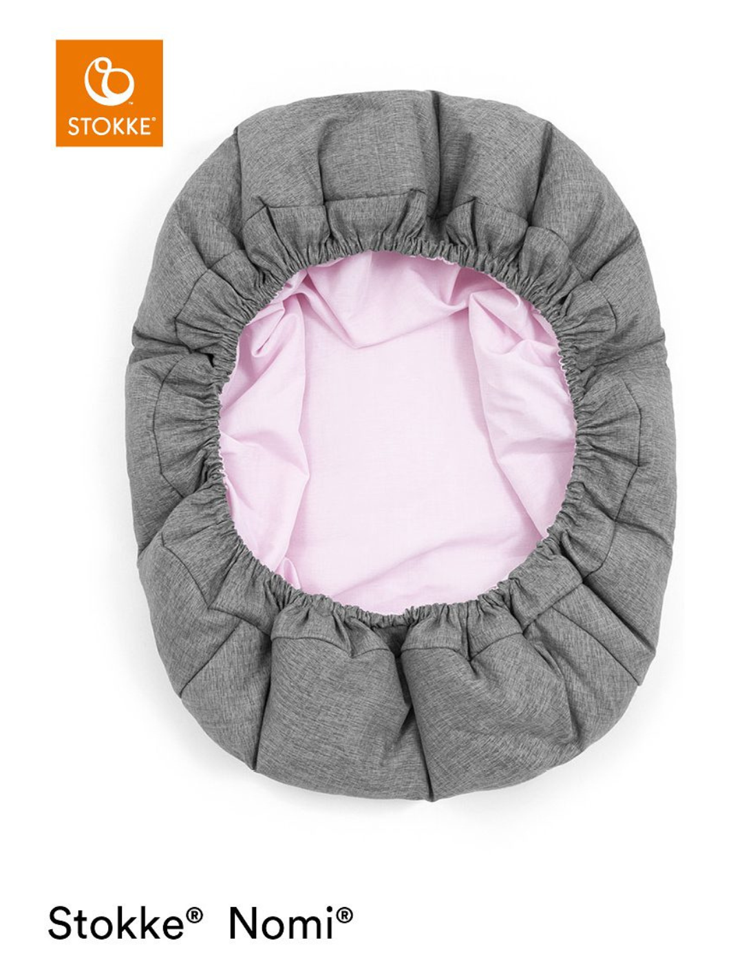 Nomi® Newborn Set - V2  grau/pink Base schwarz