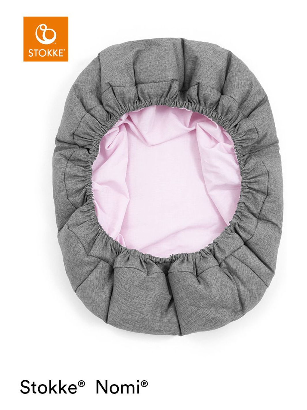 Nomi® Newborn Set - V2 grau/pink Base weiß
