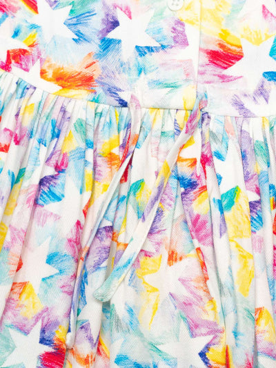 Kleid mit Sternen-Motiv - Multicolor