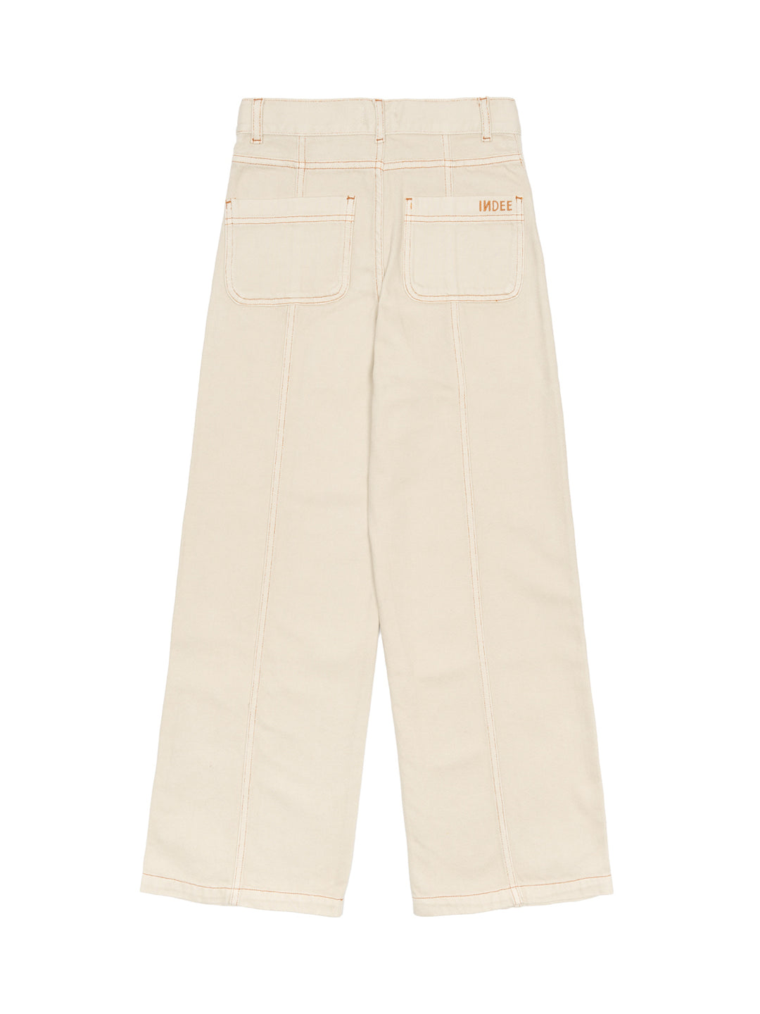 High Wasted Wide Led Jeans Oriane - Beige