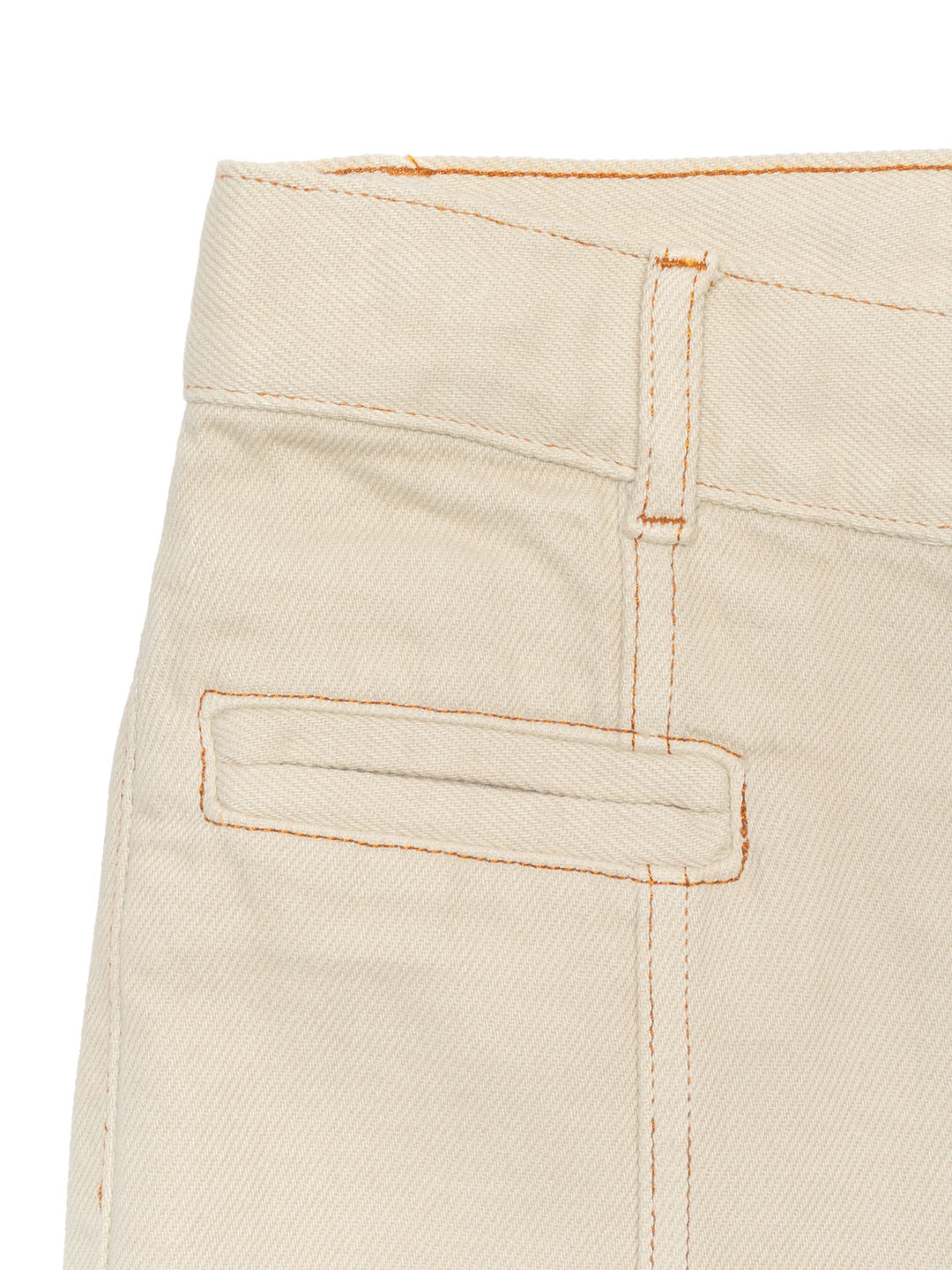 High Wasted Wide Led Jeans Oriane - Beige