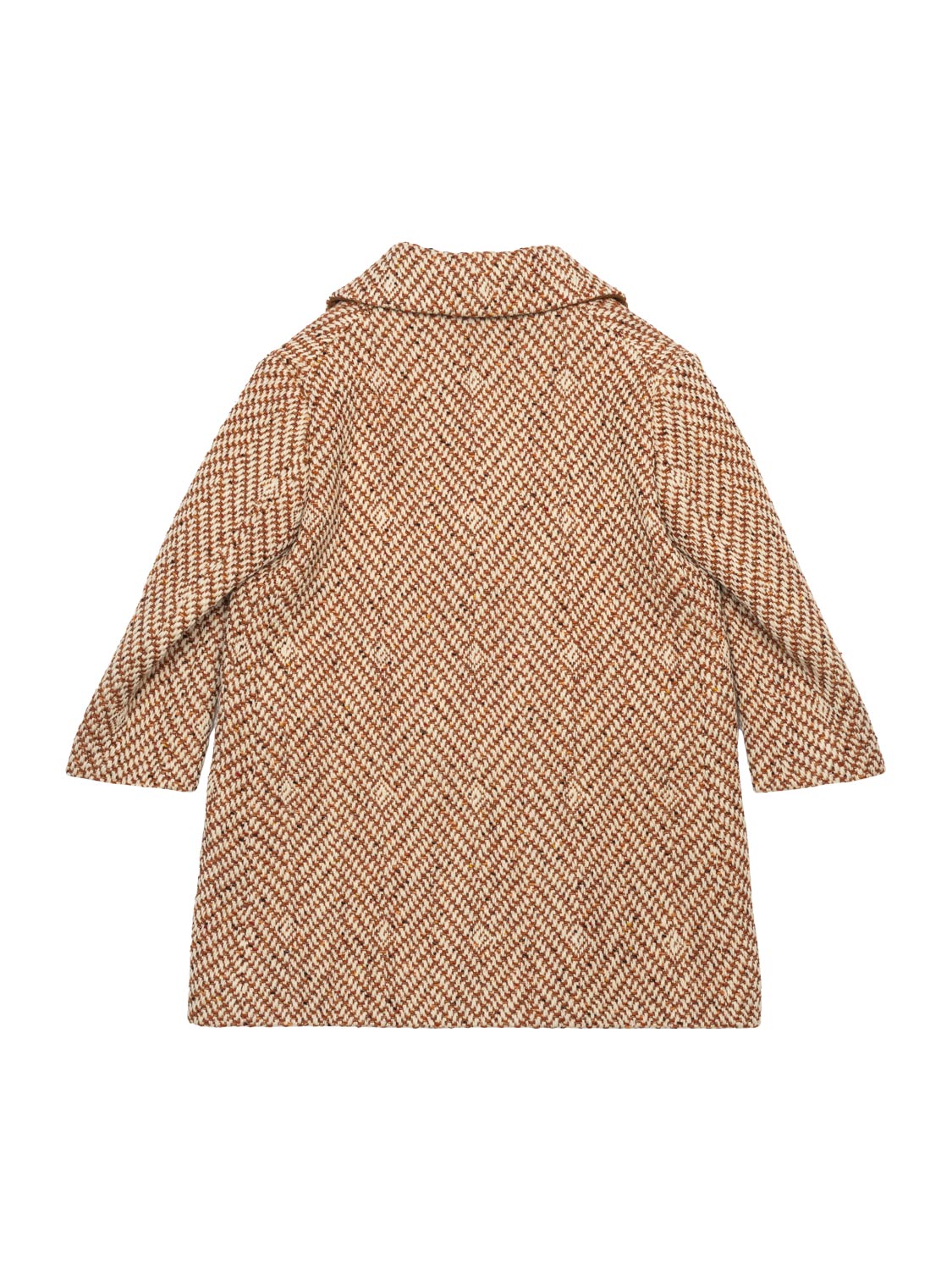 Mantel aus Wolle mit Square G - Beige/Elfenbein