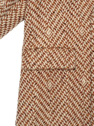 Mantel aus Wolle mit Square G - Beige/Elfenbein