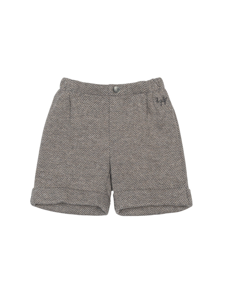 Chevron Shorts - Slate Grey