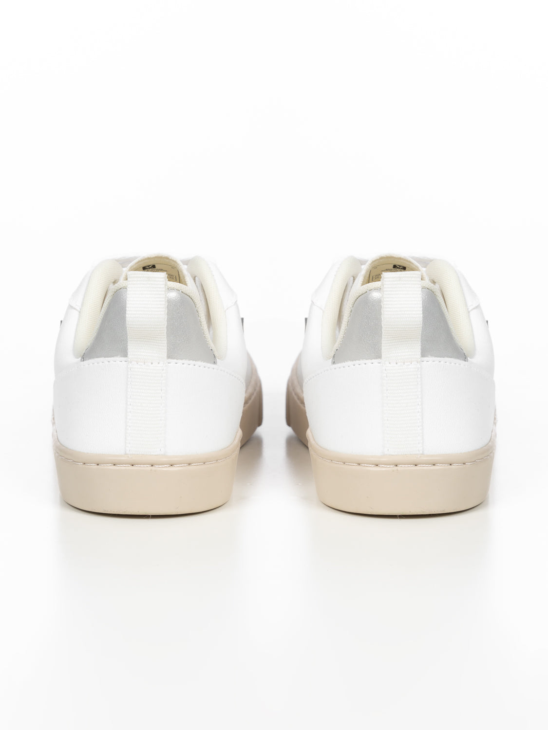 Small V-10 Laces Sneaker - White Platine Silver