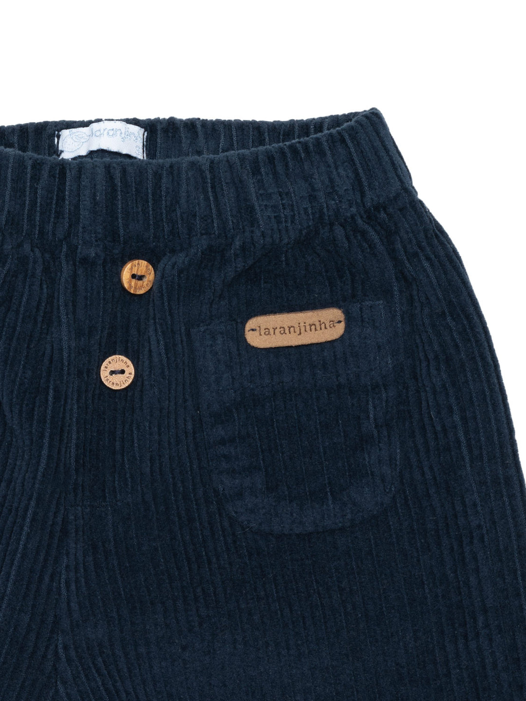 Pull-up-Hose aus Cord - Navy Blue