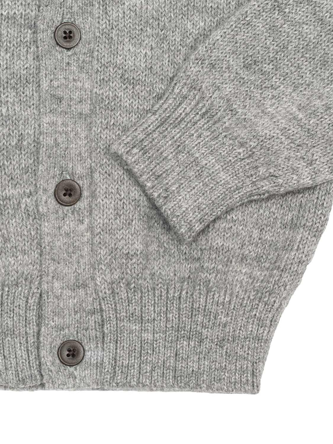 Jersey-Cardigan aus Baby-Alpaka-Wolle - Grey