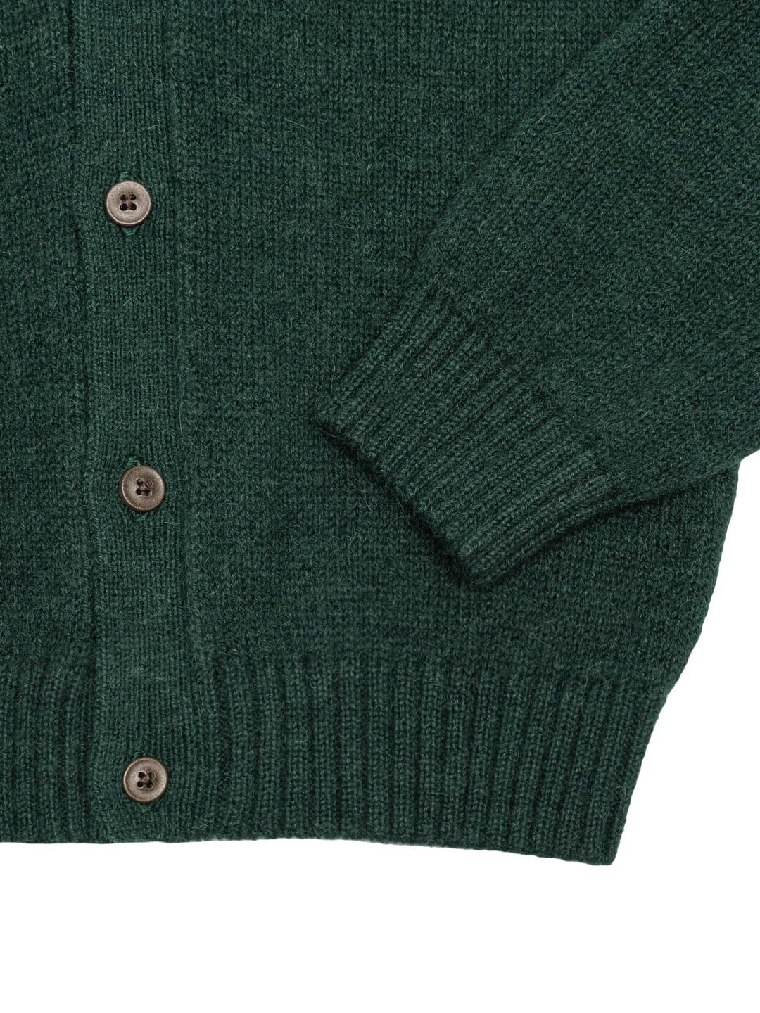 Jersey-Cardigan aus Baby-Alpaka-Wolle - Pine