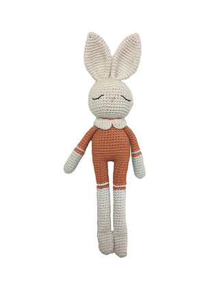Gehäkelter Hase - Terracotta - 29 cm
