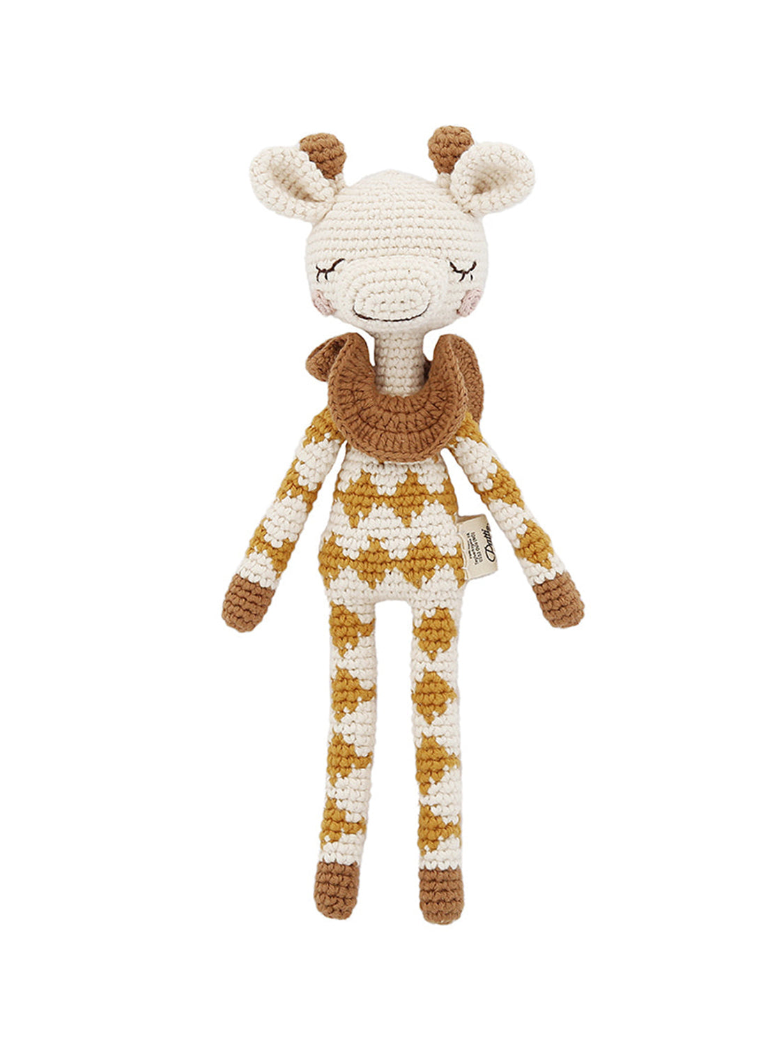 Goldie gehäkelte Giraffe - Ochre - 29 cm