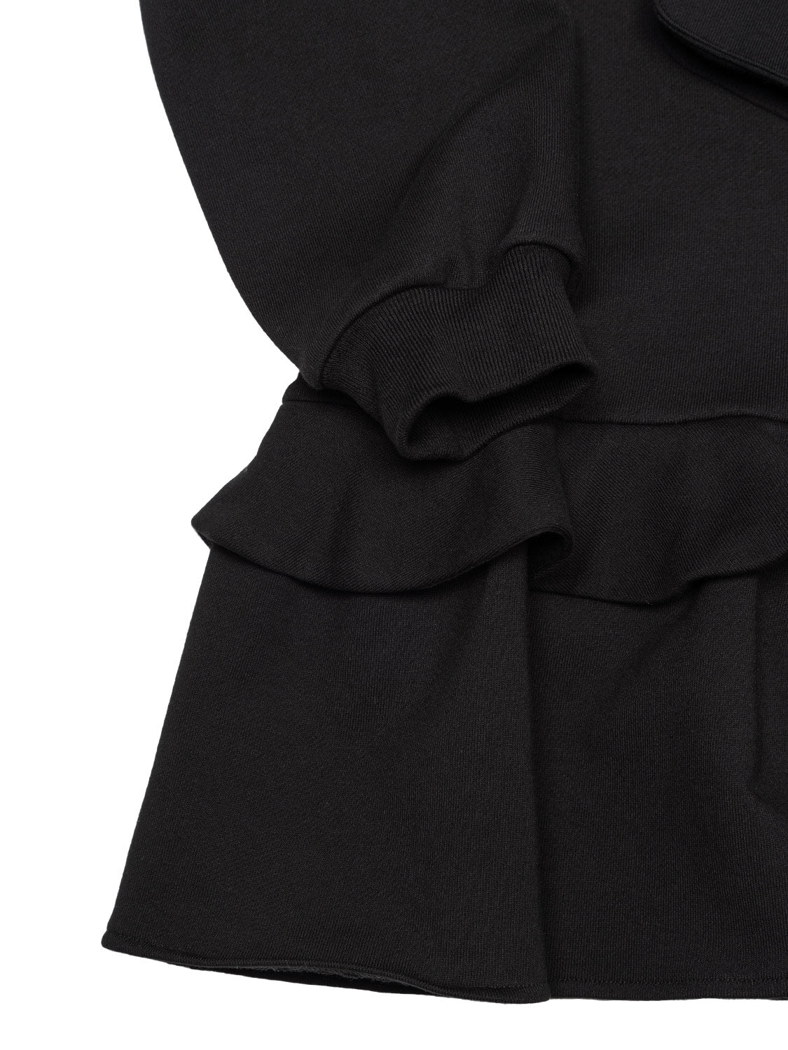 Kleid mit applizierter Baguette-Tasche - Schwarz