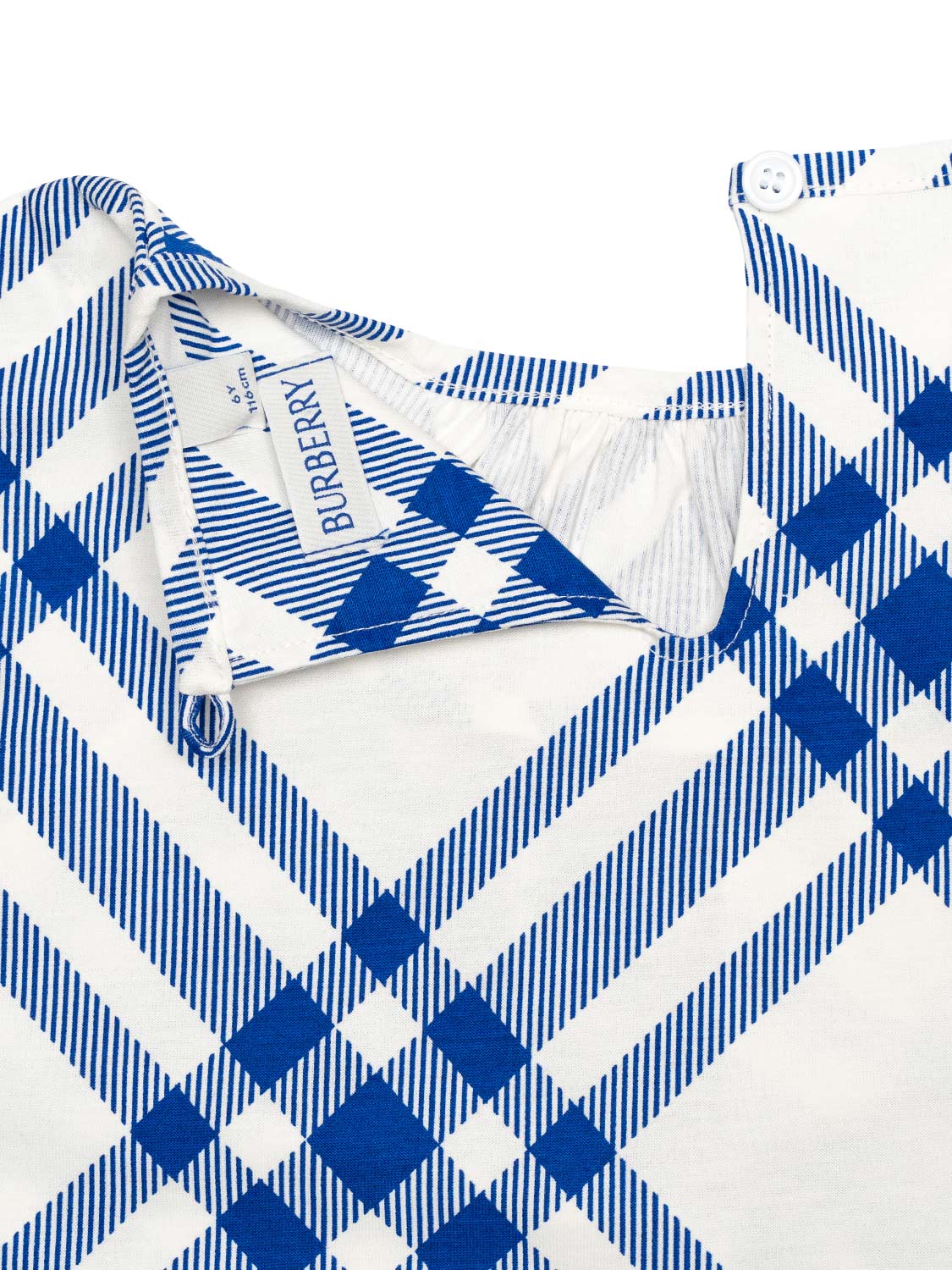 Bluse mit Karo-Muster - Weiß/Blau KG5 Alexas