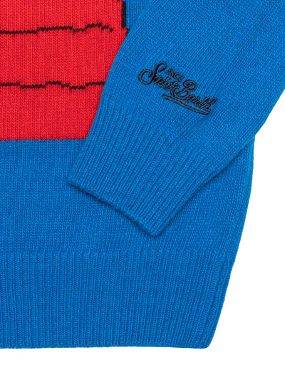 Strickpullover Snoopy Not Today - Blau