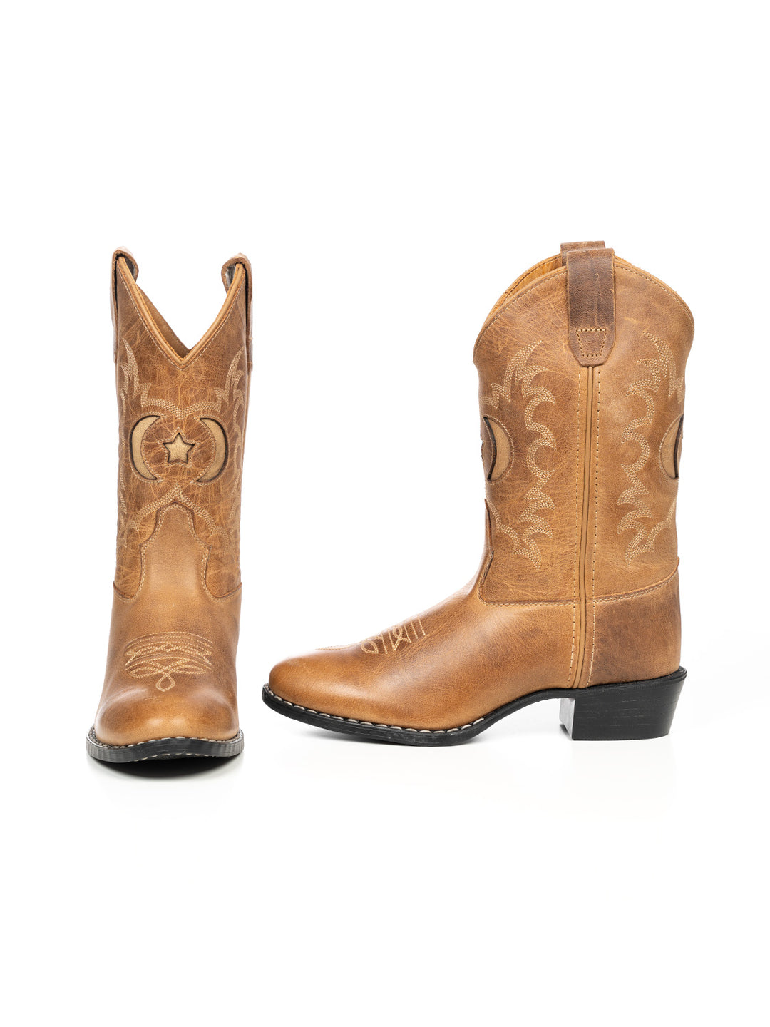 Cowboystiefel mit Cut-Out-Details - Braun