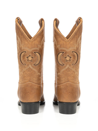 Cowboystiefel mit Cut-Out-Details - Braun